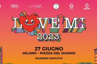 Locandina del concerto Love Mi 2023 in piazza Duomo a Milano