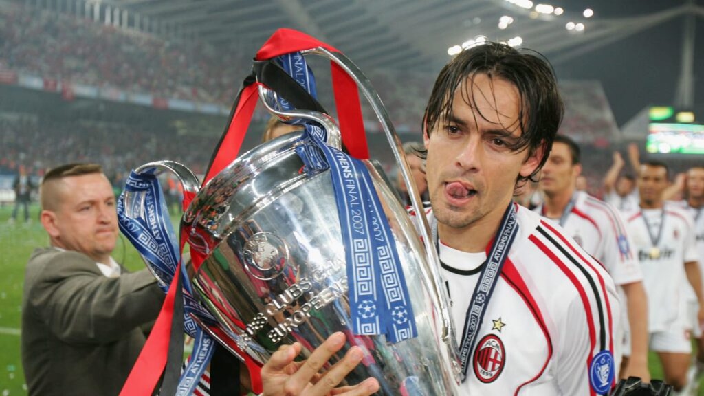 Filippo Inzaghi ai tempi del Milan