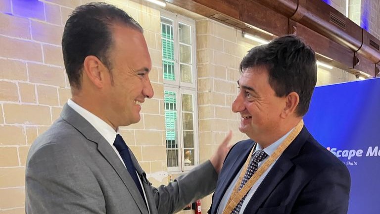 Direttore Generale Pegaso Davide Vannozzi e Ministro Educazione Malta Clifton Grima