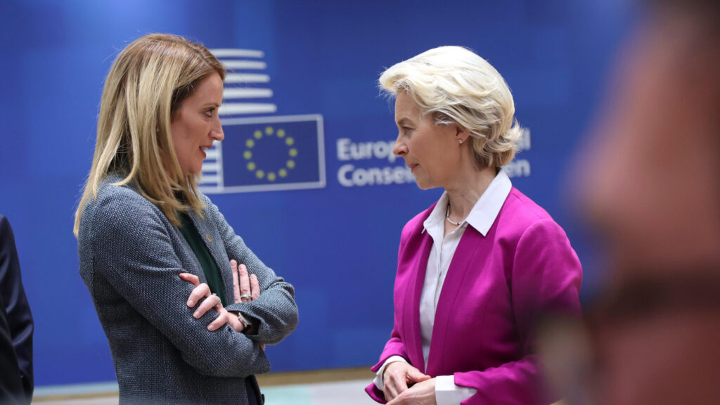 Ursula Von der Leyen e Roberta Metsola