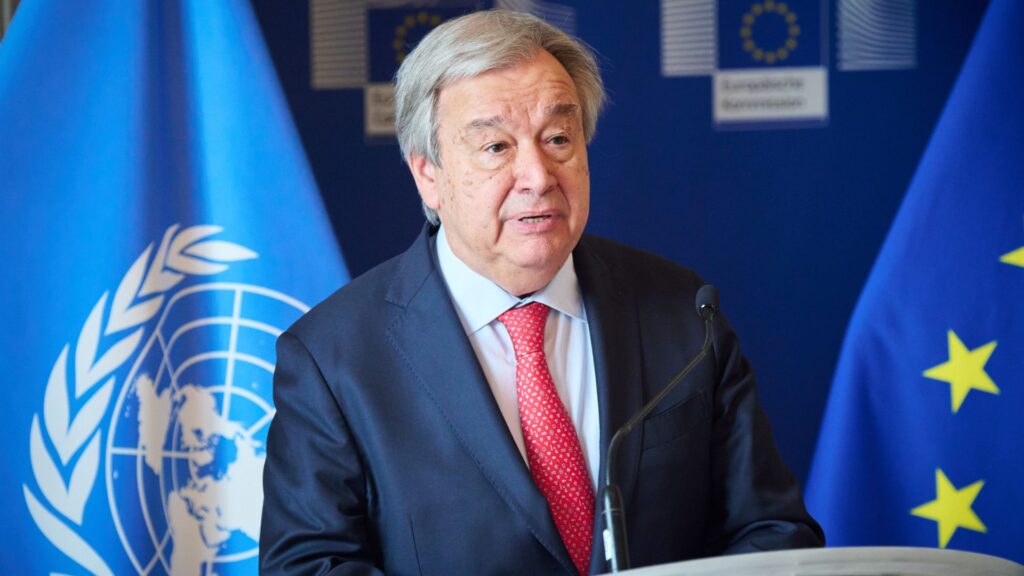 Segretario generale dell'Onu Antonio Guterres