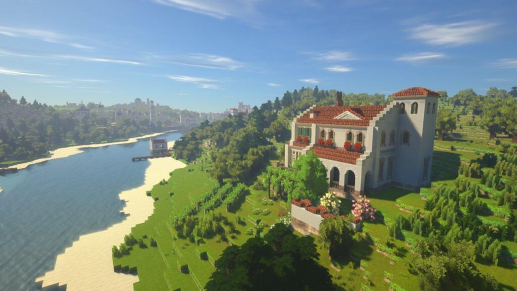 Schermata di gioco Minecraft