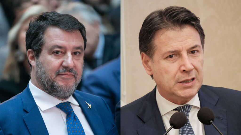 Abruzzo, Matteo Salvini e Giuseppe Conte