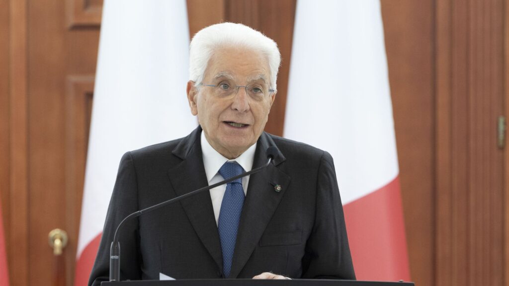 Il presidente della Repubblica Sergio Mattarella