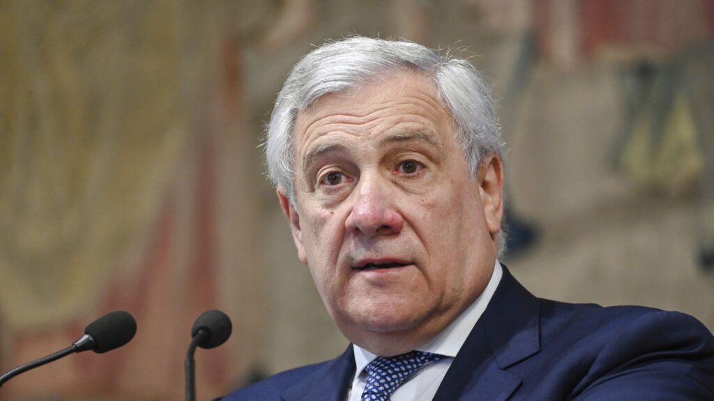 Il ministro degli Esteri Antonio Tajani