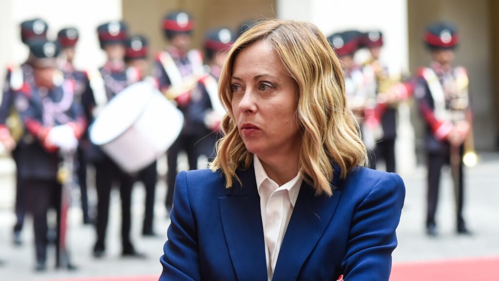 Il presidente del Consiglio Giorgia Meloni