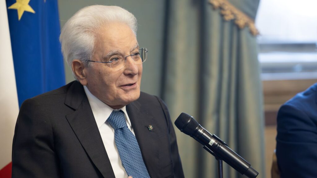 Il presidente della Repubblica Sergio Mattarella