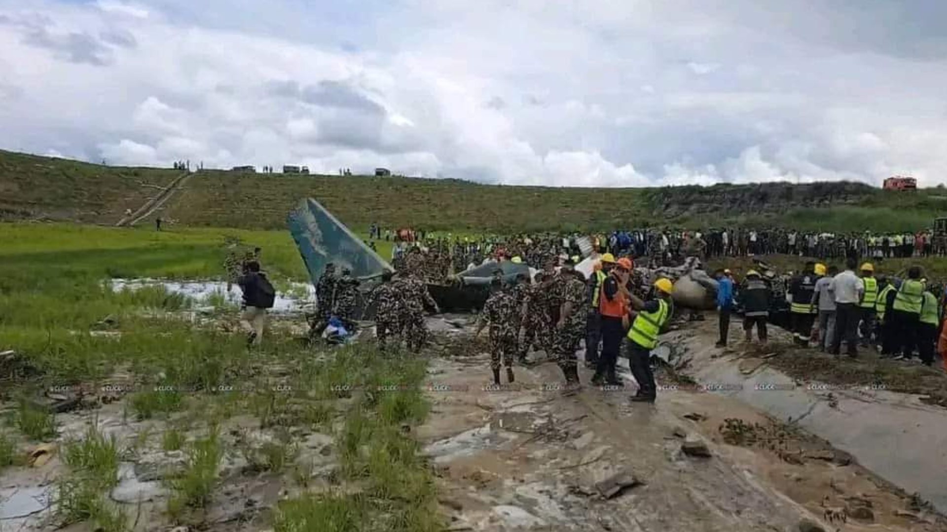 Nepal, aereo precipitato