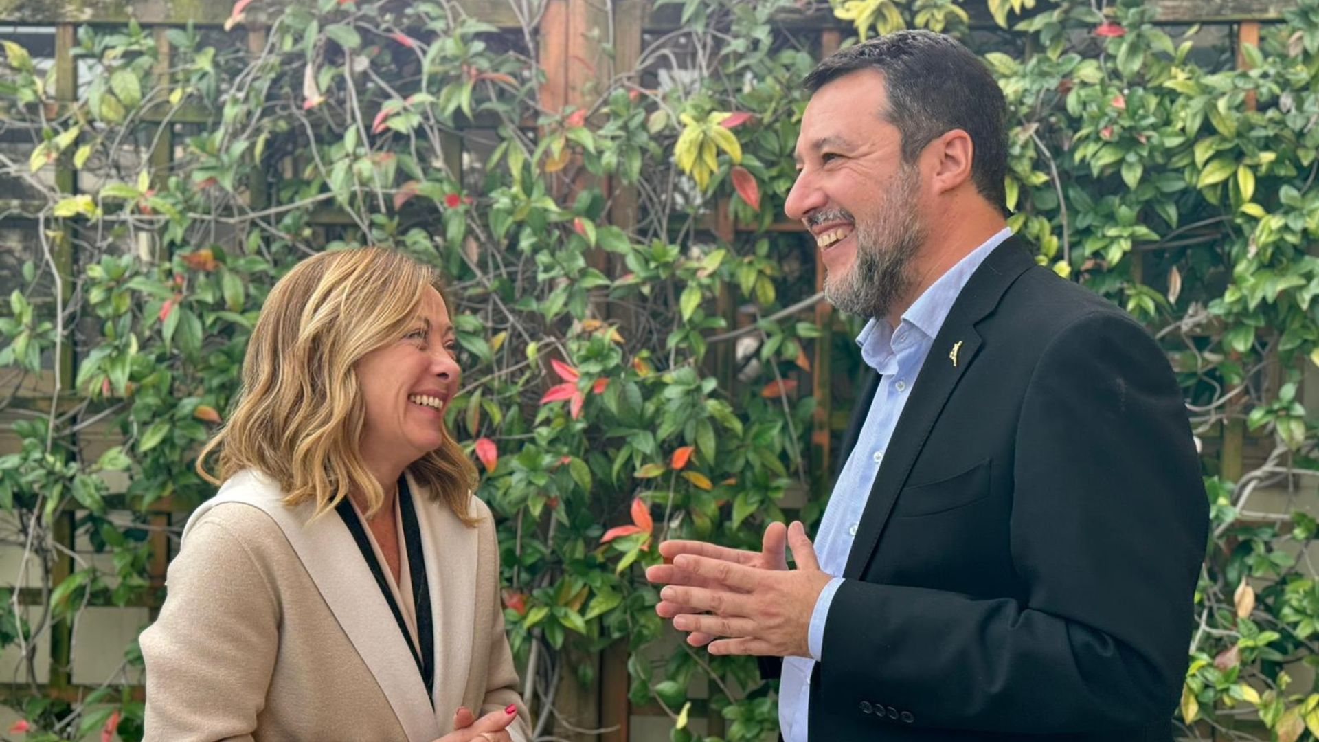 Giorgia Meloni e Matteo Salvini