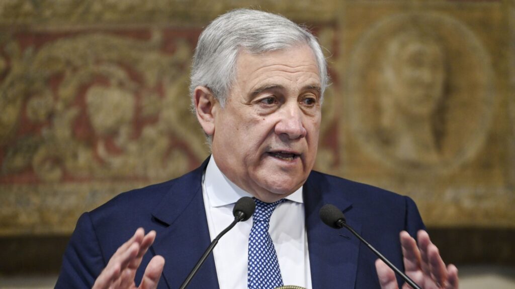 Il ministro degli Esteri Antonio Tajani