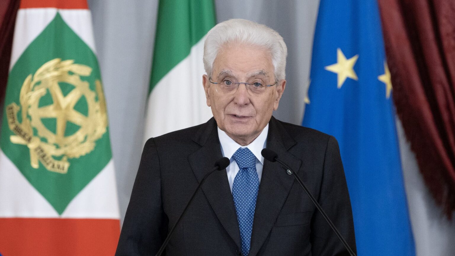 Il presidente della Repubblica Sergio Mattarella