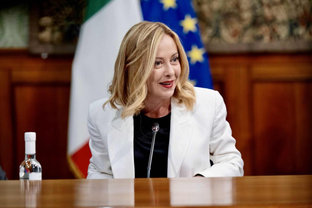 La premier Giorgia Meloni