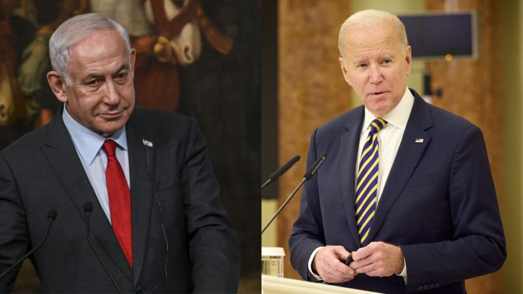 Il presidente Usa Joe Biden e il primo ministro di Israele Benjamin Netanyahu