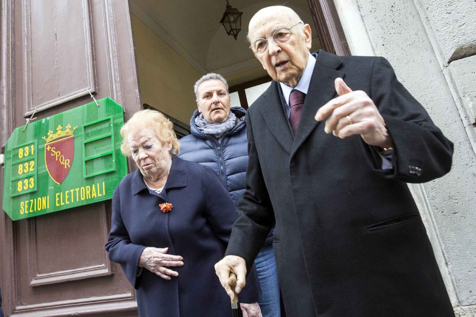 Clio e Giorgio Napolitano