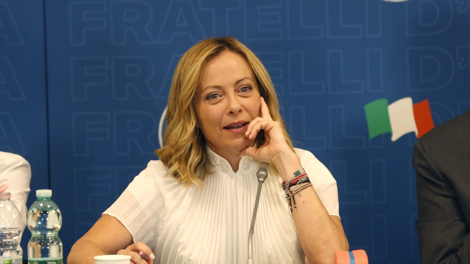 Il Presidente del Consiglio Giorgia Meloni