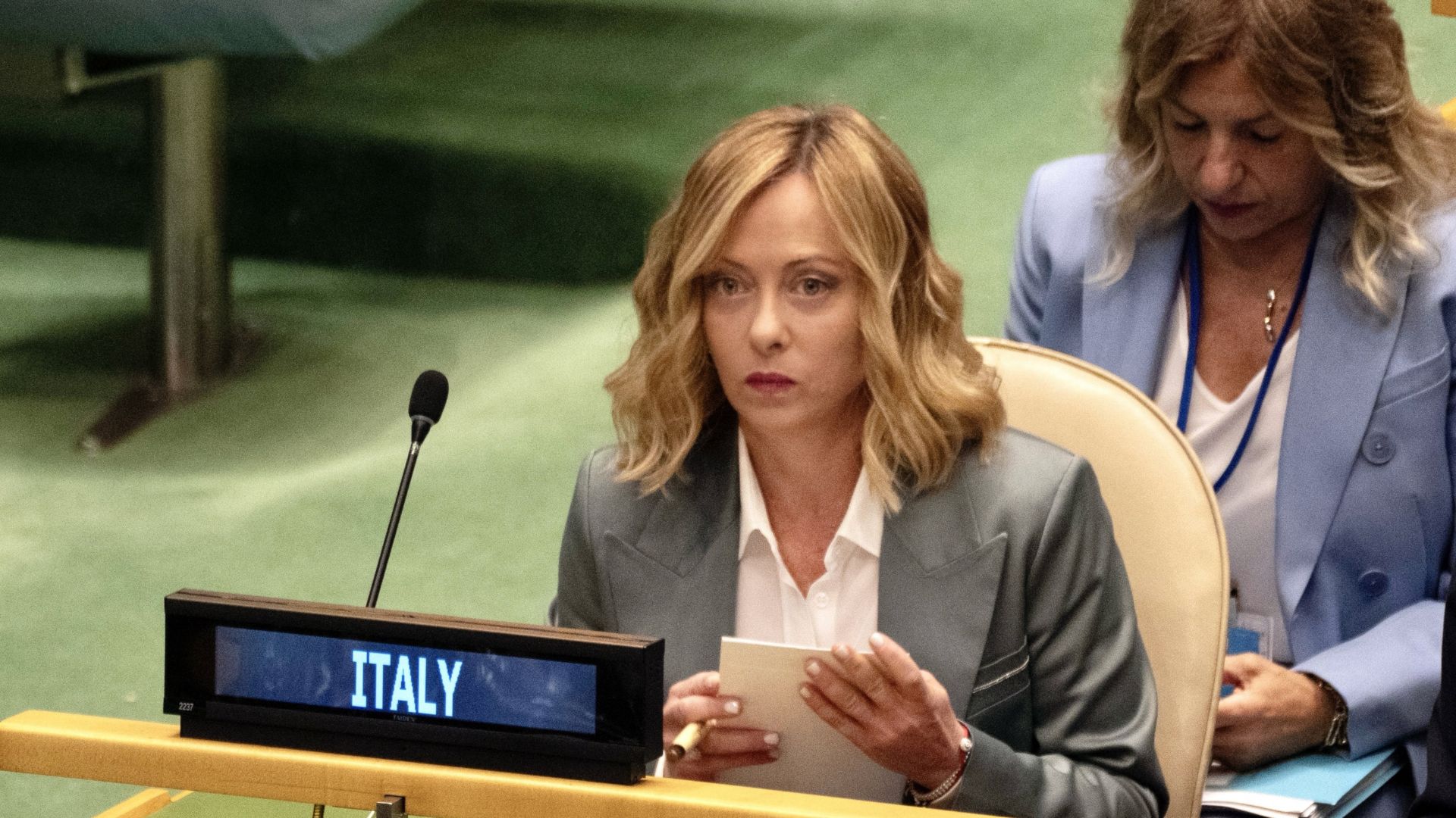 Il Presidente del Consiglio Giorgia Meloni all'Onu