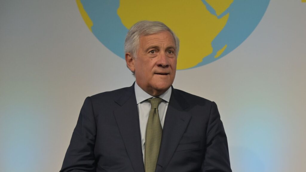 Il ministro degli Esteri Antonio Tajani