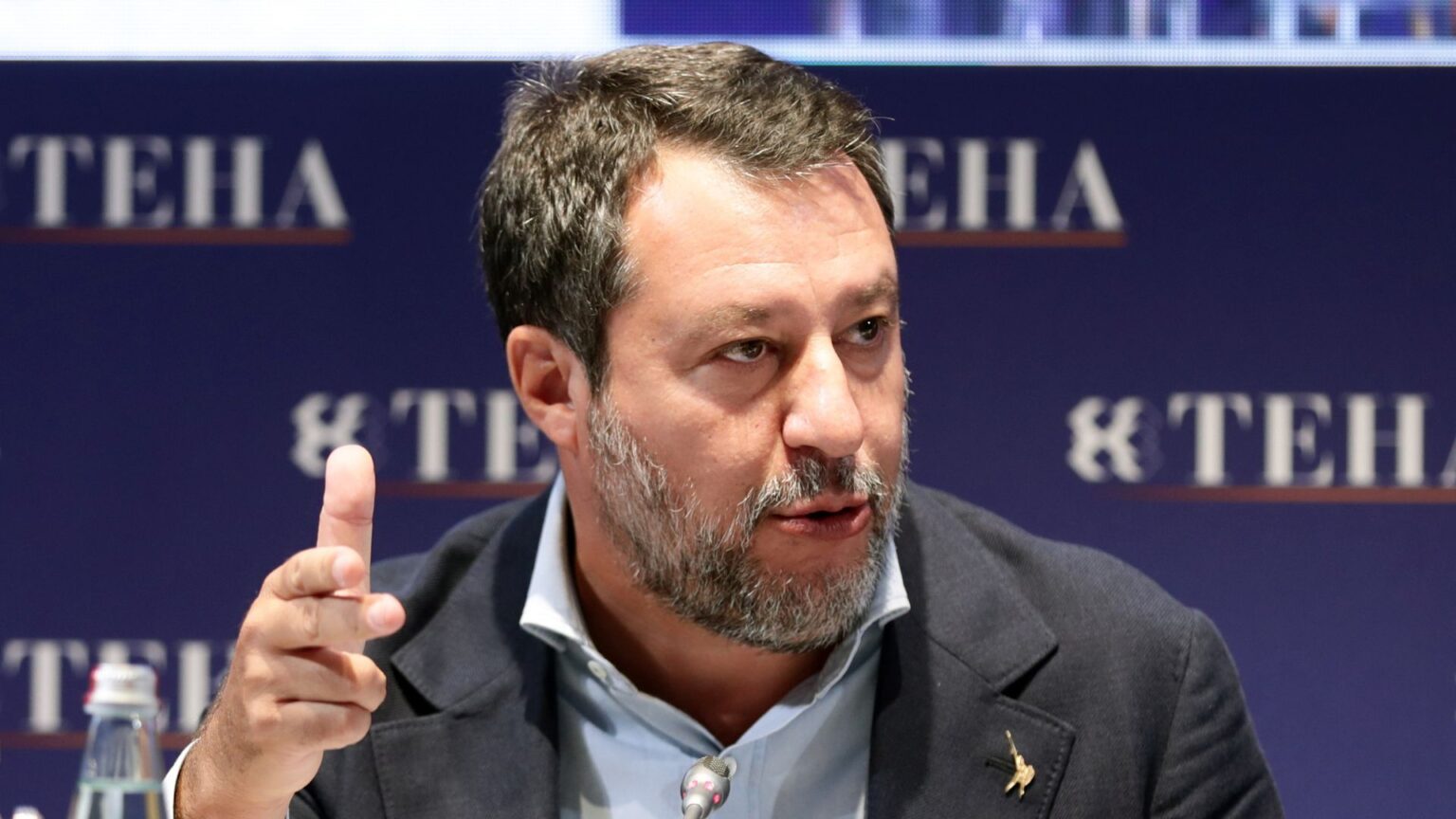 Il ministro dei Trasporti e delle Infrastrutture Matteo Salvini