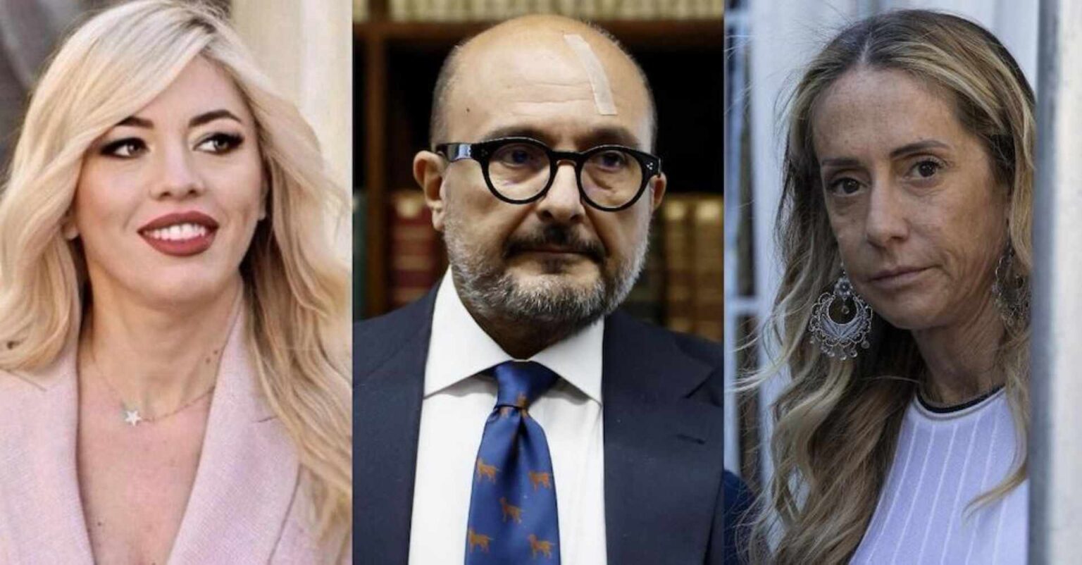 Maria Rosaria Boccia, Gennaro Sangiuliano, e Arianna Meloni