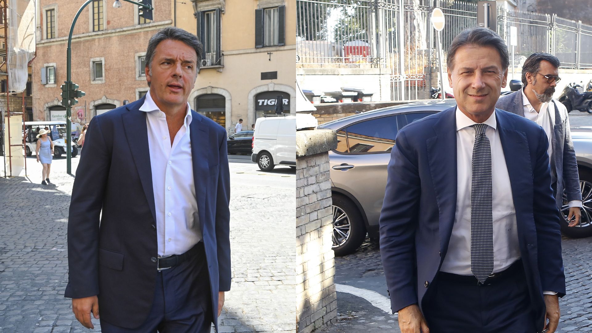 Matteo Renzi e Giuseppe Conte