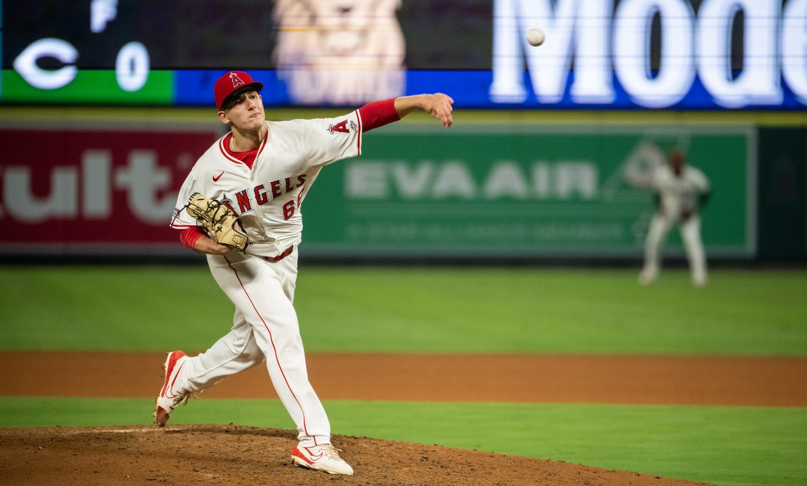 Samuel Aldegheri con i Los Angeles Angels