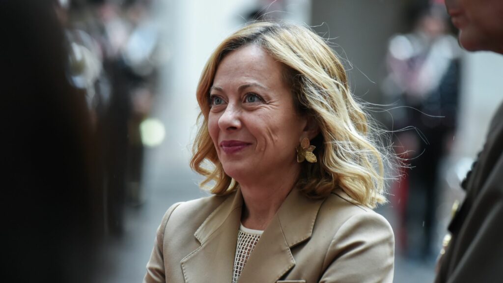 Il Presidente del Consiglio Giorgia Meloni