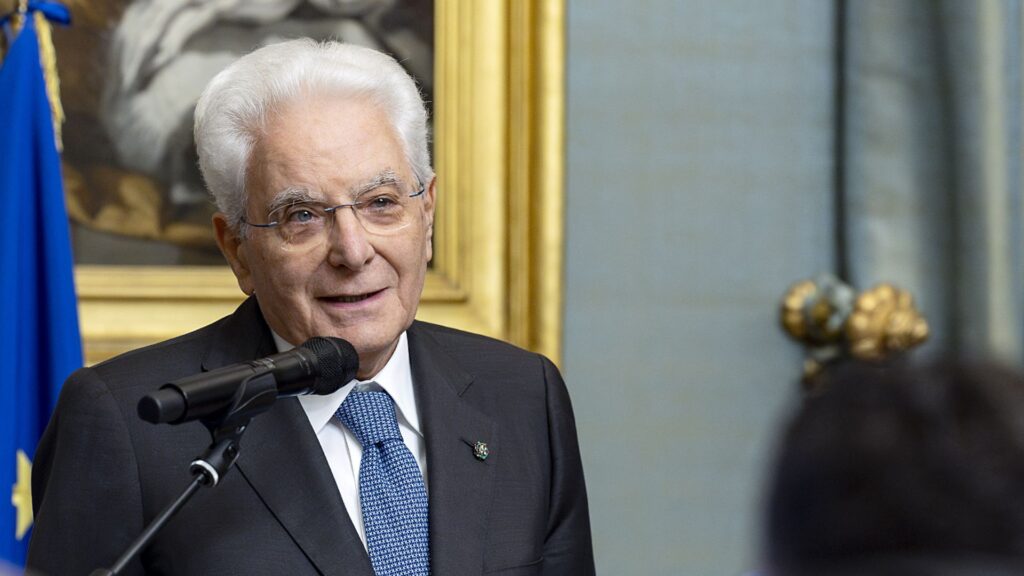 Il Presidente della Repubblica Sergio Mattarella