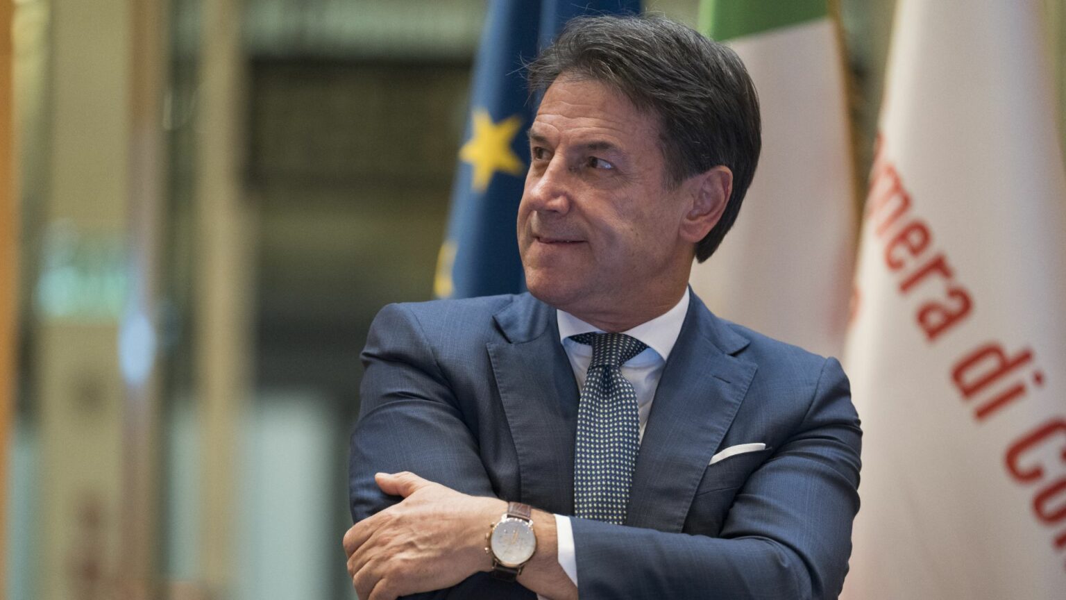 Il leader del M5S Giuseppe Conte