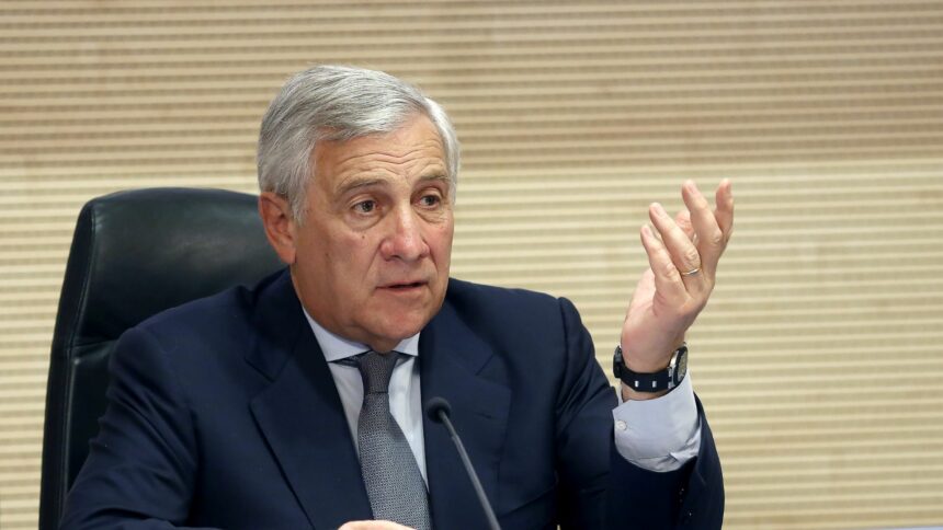 Il ministro degli Esteri Antonio Tajani