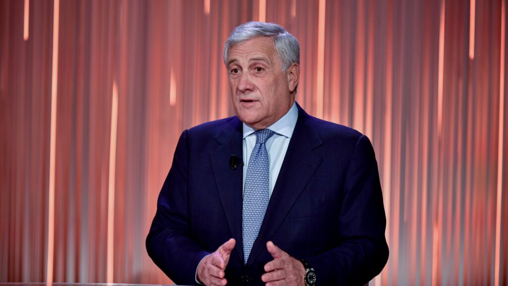 Il ministro degli Esteri Antonio Tajani