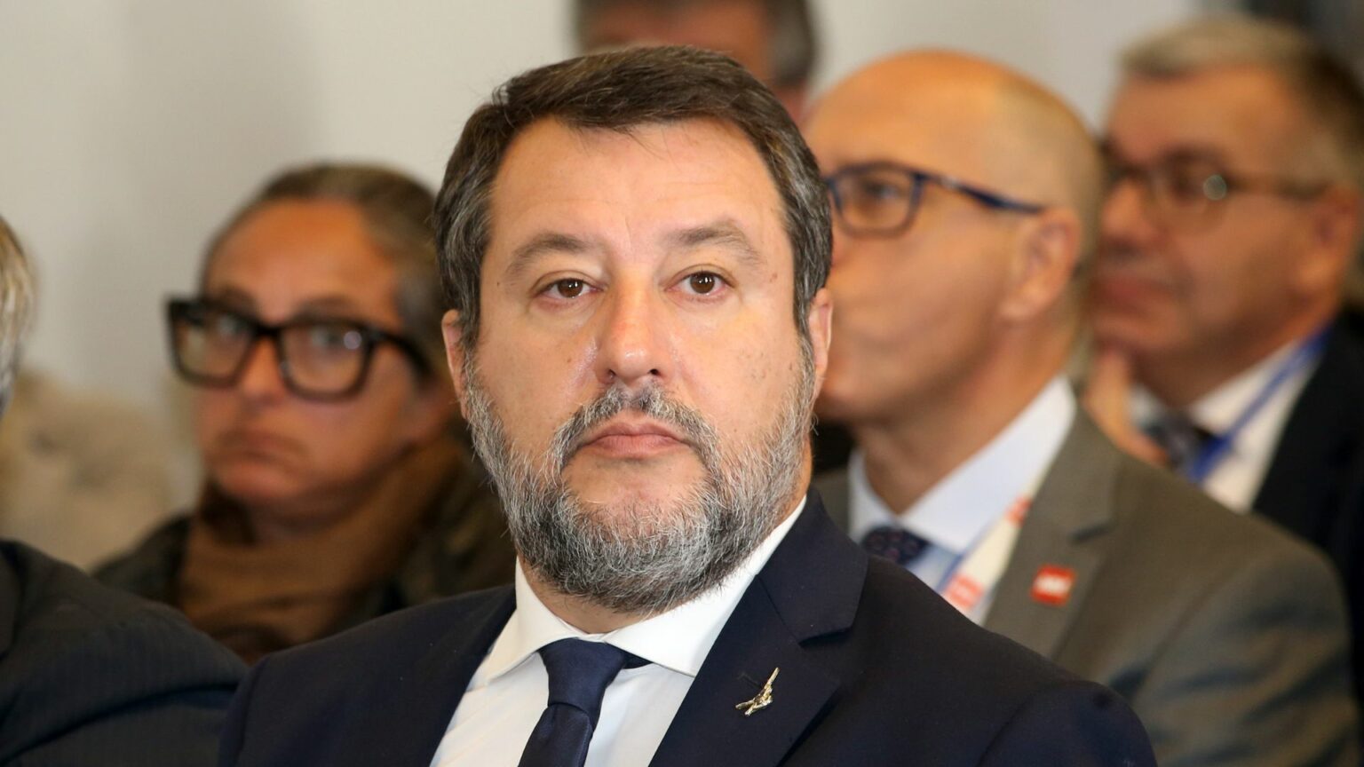 Il ministro dei Trasporti Matteo Salvini sui migranti