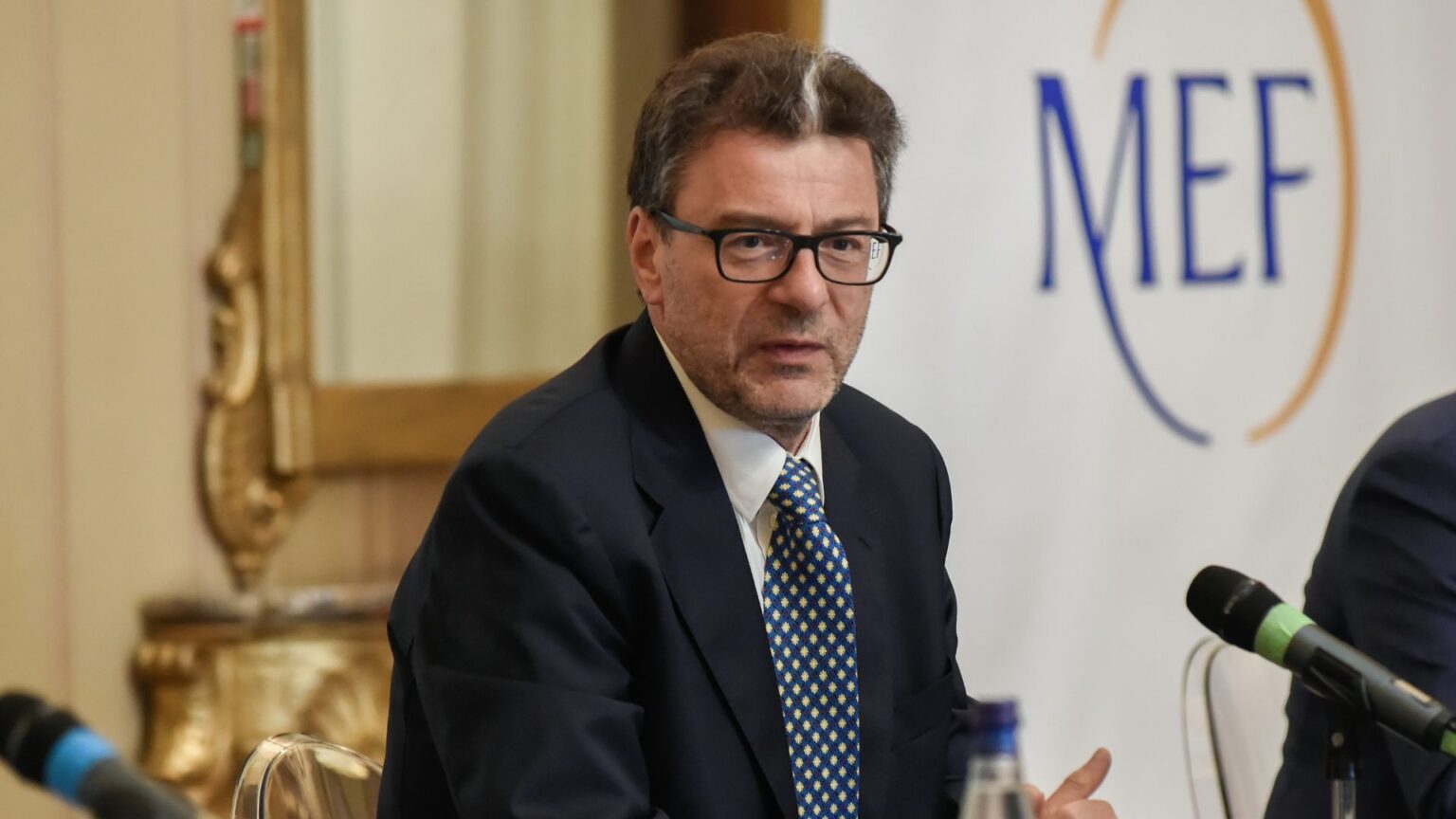 Il ministro dell'Economia e delle Finanze Giancarlo Giorgetti