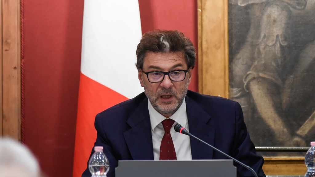 Il ministro dell'Economia e delle Finanze Giancarlo Giorgetti