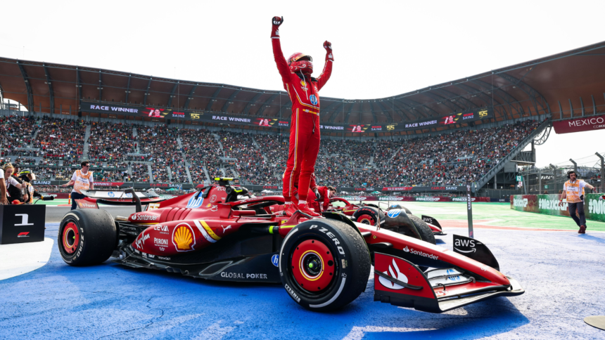 Carlos Sainz vince in Messico