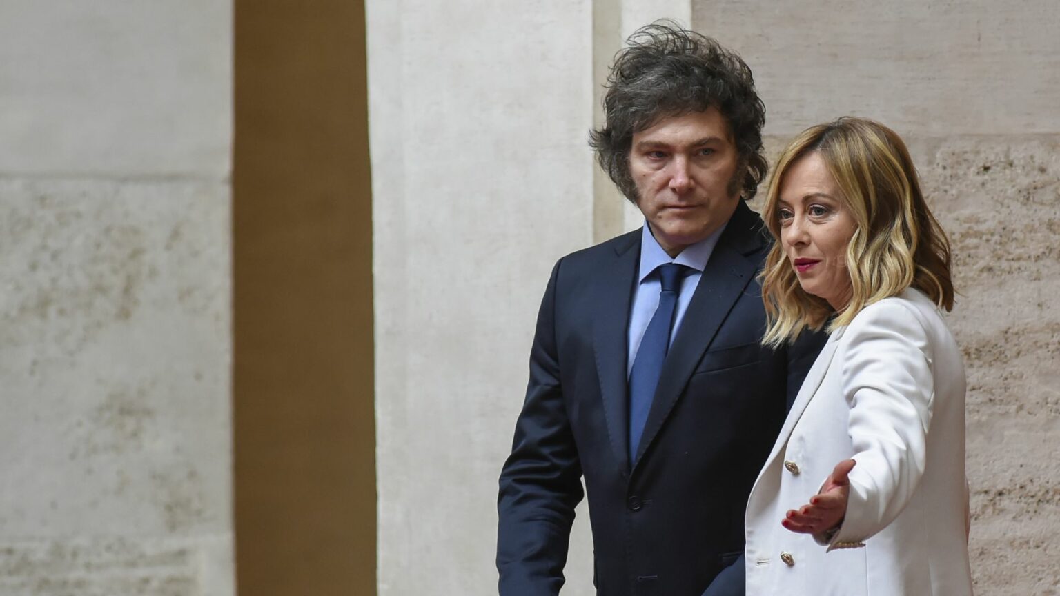 Giorgia Meloni e Javier Milei