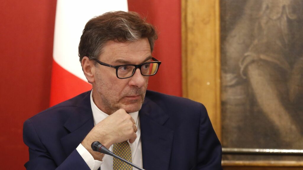 Il ministro dell'Economia Giancarlo Giorgetti