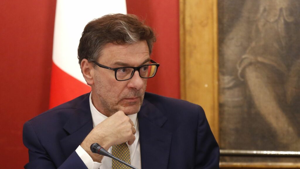 Il ministro dell'Economia e delle Finanze Giancarlo Giorgetti