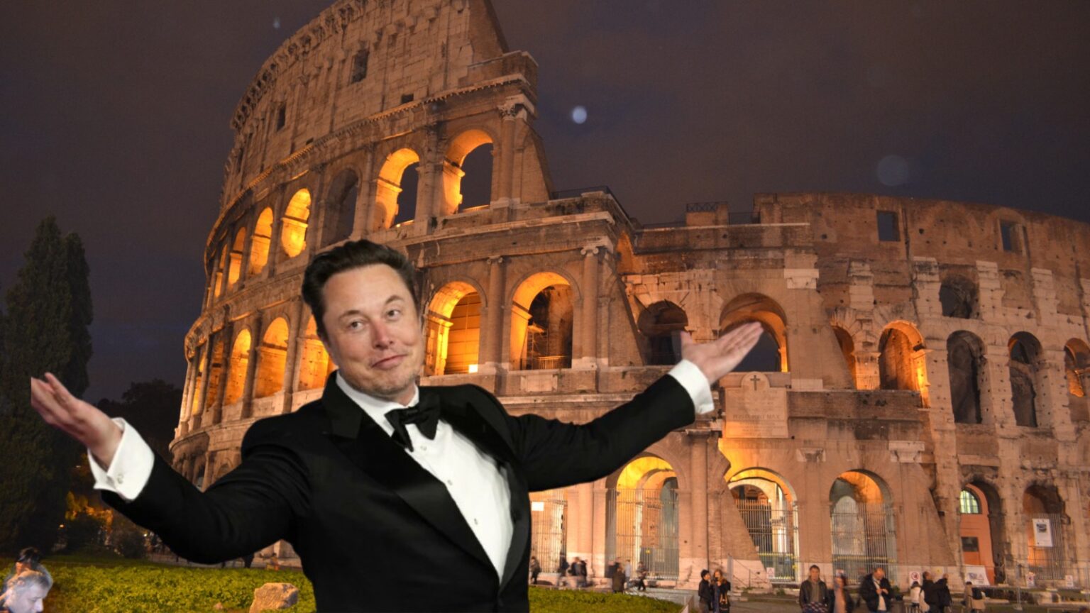 Elon Musk Colosseo