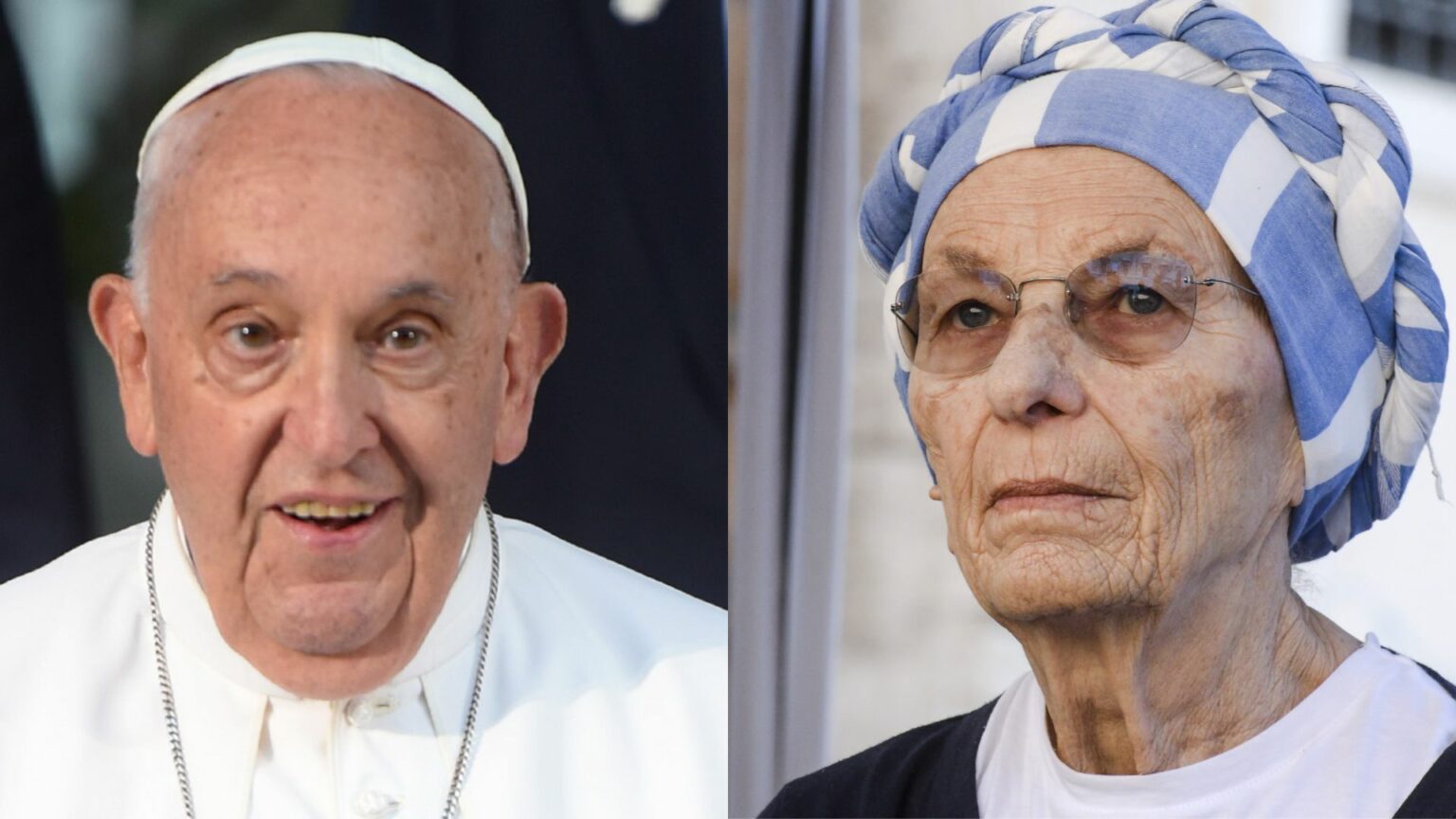 Papa Francesco ed Emma Bonino