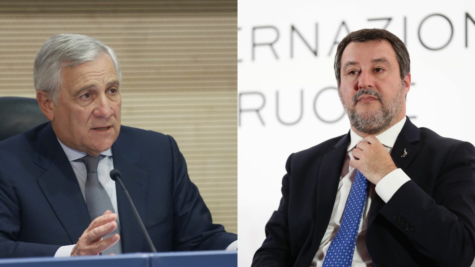 Rai, Antonio Tajani e Matteo Salvini