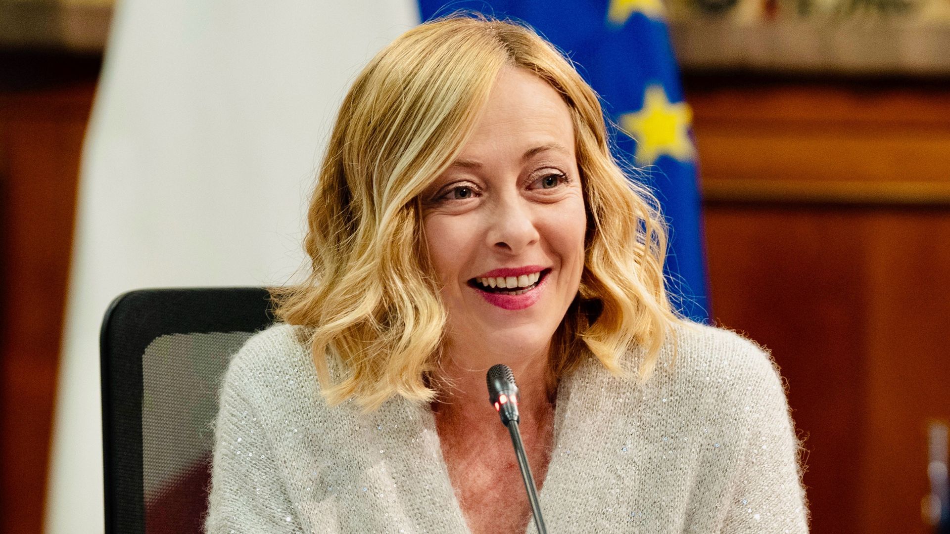 Il Presidente del Consiglio Giorgia Meloni