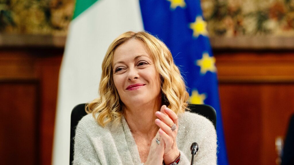 Il Presidente del Consiglio Giorgia Meloni