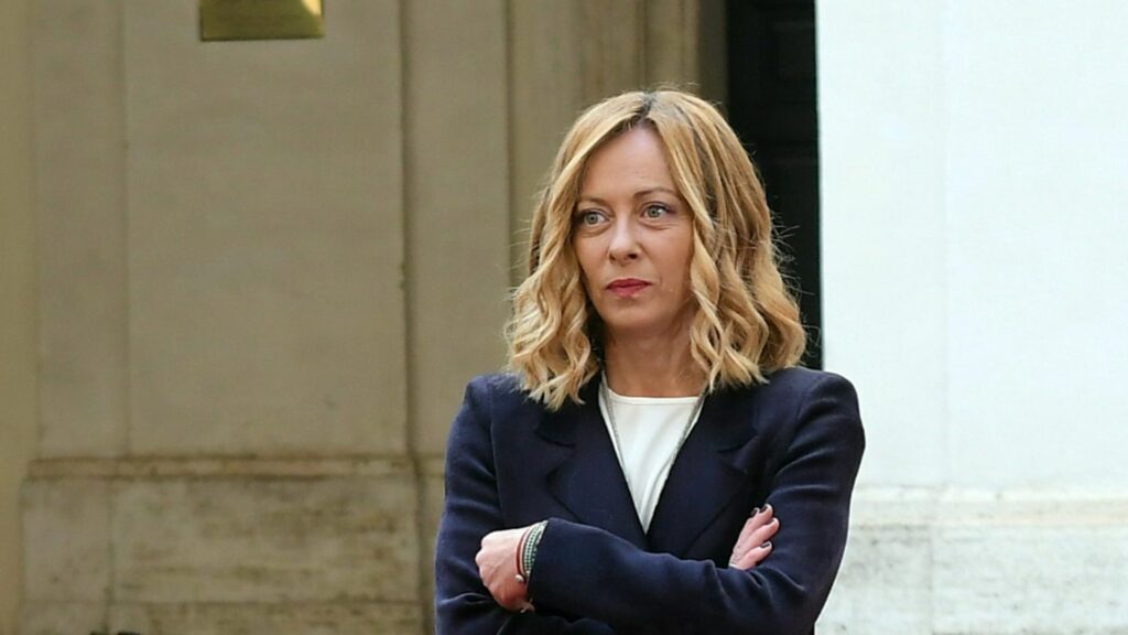 Il Presidente del Consiglio Giorgia Meloni