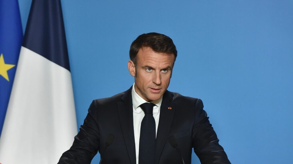 Il Presidente della Francia Emmanuel Macron