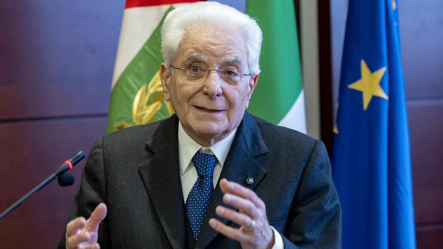 Il Presidente della Repubblica, Sergio Mattarella