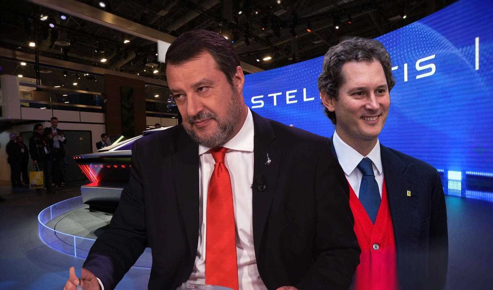 Salvini e John Elkann