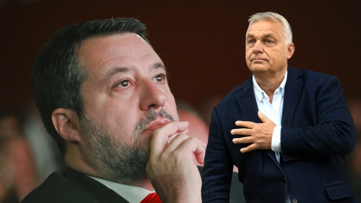 Il leader della Lega Matteo Salvini e il leader ungherese Viktor Orban