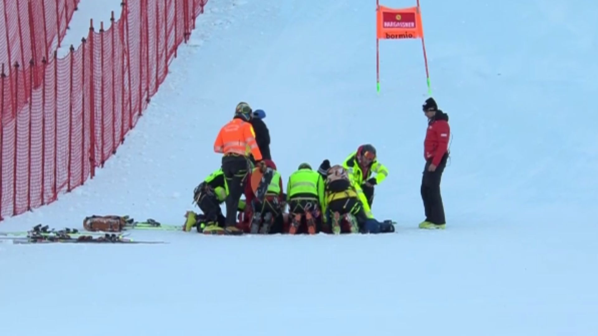 Bormio, Caviezel cade nel SuperG, trasportato in elicottero