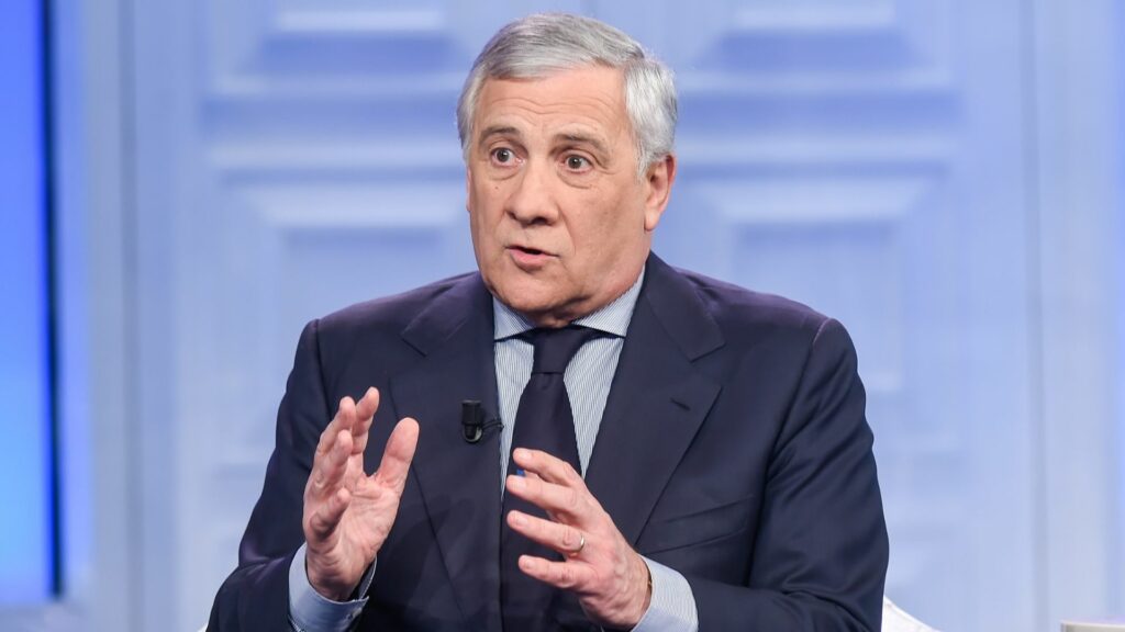 Il ministro degli Esteri, Antonio Tajani