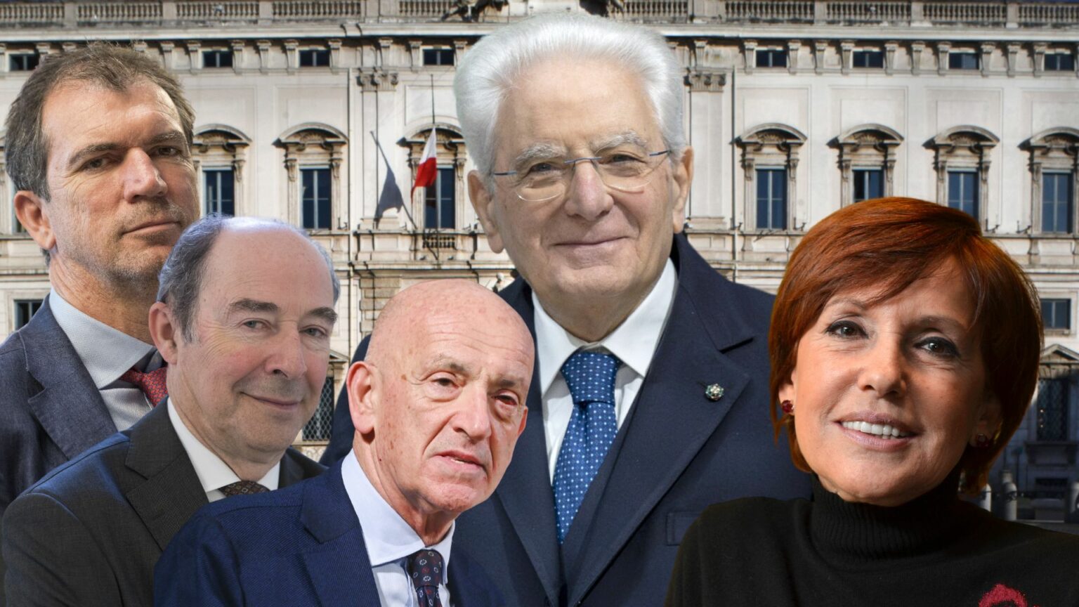 Il Presidente della Repubblica Sergio Mattarella, l'ex magistrato Tiziana Parenti, il costituzionalista Francesco Saverio Marini, il senatore Pierantonio Zanettin e il viceministro alla Giustizia Francesco Paolo Sisto